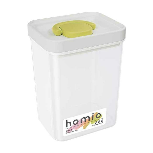Wzzjkit Airtight Food Storage Containers, Sealed Cans for Grains and Miscellaneous Grains Food Grade Plastic Preservation Storage Tanks Transparent and Stackable Kitchen Dry Goods Preservation Boxes