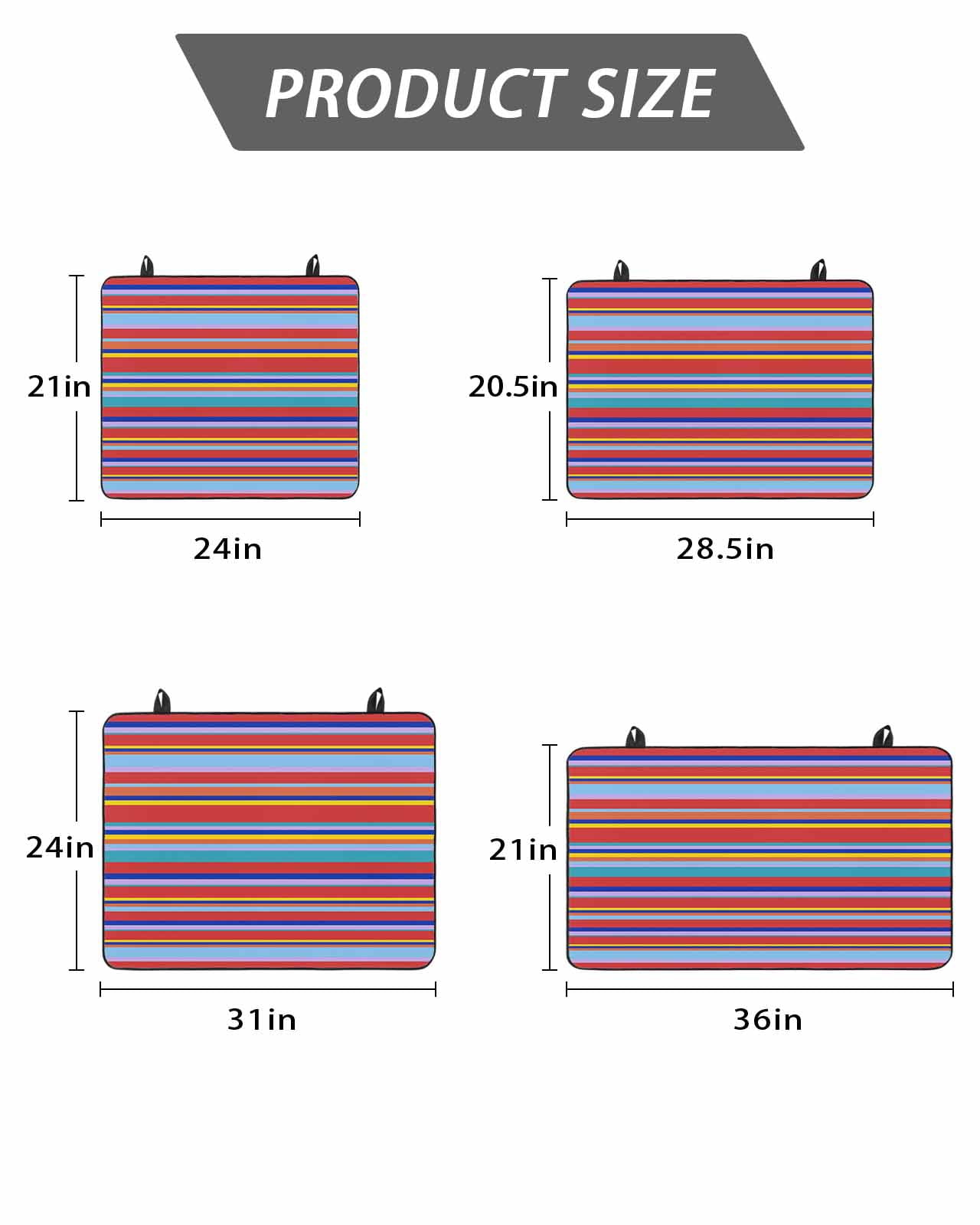 Stove Top Covers for Electric Stove, Rainbow Striped Glass Stovetop Cover Protector, Red Blue Yellow Geometric Abstract Induction Cooktop Protector Oven Mat for Kitchen Countertop 24"x21"