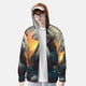 thumbnail image 2 of Fotbe Sunset Meditating Bichon Frise Chaqueta con Protección Solar UPF 50+ para Hombre y Mujer, Camisa con Capucha y Bolsillos-Large, 2 of 7