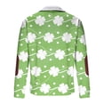 thumbnail image 4 of Mujeres Manga Larga Tops Casual Colorblocked Semi Cremallera Girar Abajo Cuello Sudadera Chaqueta para Primavera Otoño Vacaciones, 4 of 8