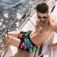 thumbnail image 2 of luoweisi Men's Beach Shorts Quick Dry Swim Trunks with Mesh Lining Dragonfly L, 2 of 5