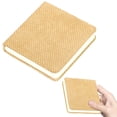 thumbnail image 7 of Square Woven Fabric Cover Notebook, 200 Pages Without Horizontal Lines Handheld Ledger Notebook, Textured Cloth Pocket Notepad for Daily Planner Schǒ-ǒl Office Notes, 7 of 7