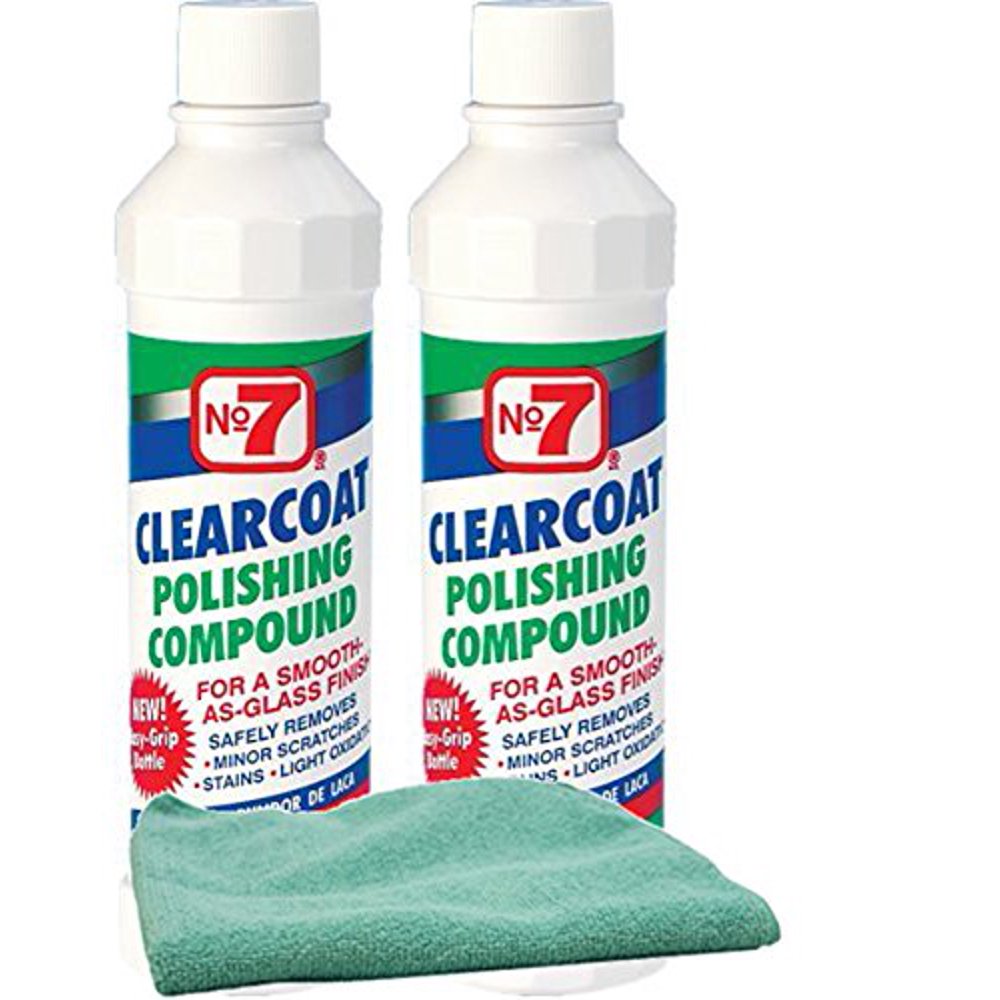 No. 7 Clearcoat Polishing Compound Bundle with Microfiber Cloth (3 Items)