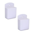 thumbnail image 1 of Soporte de pared para mando a distancia, soportes remotos universales autoadhesivos, controlador multimedia (blanco), 1 of 7