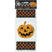 Checkered Halloween Cello Bags, 20ct