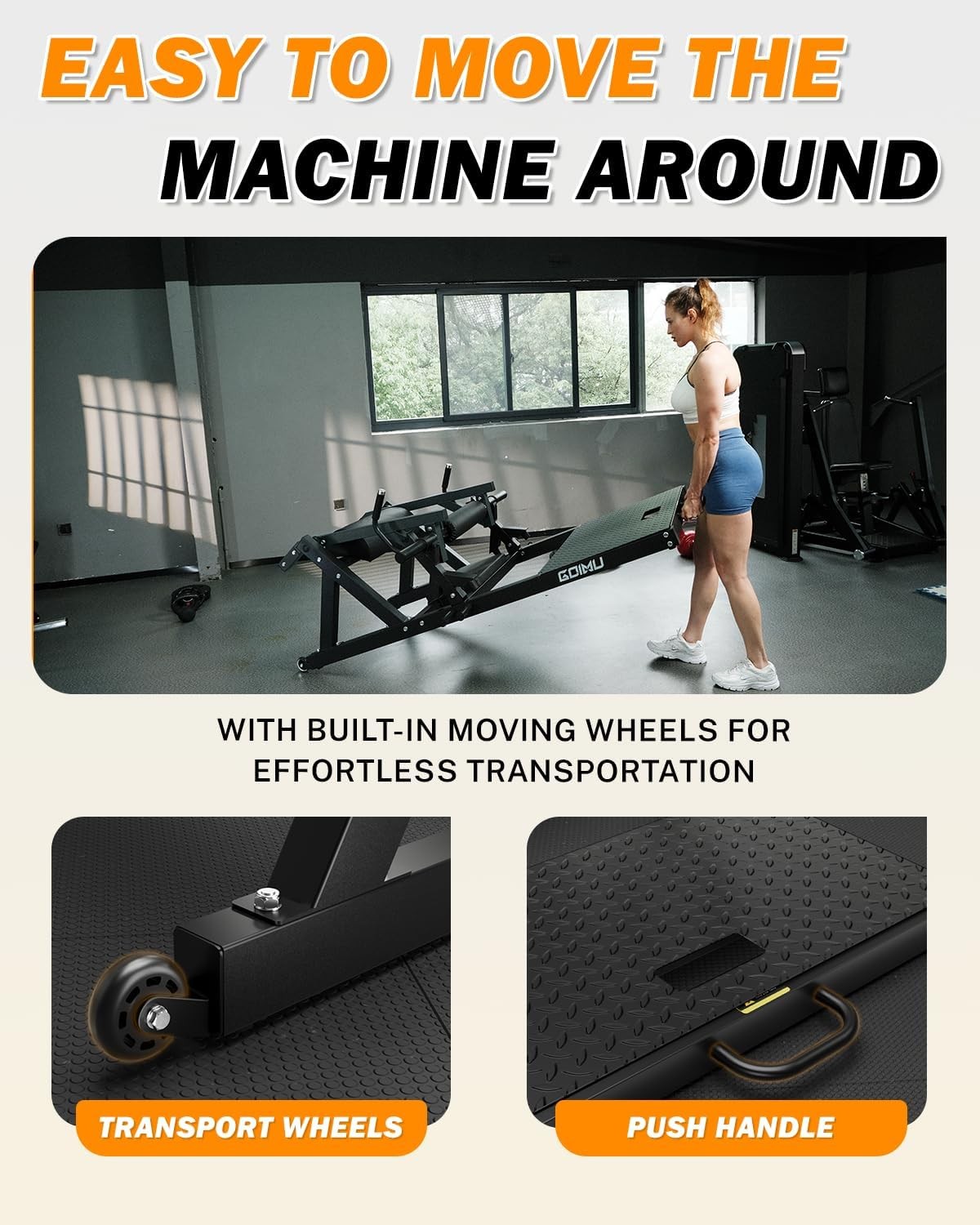 Hip Thrust Machine, 800LBS Plate-Loaded Glute Drive Band Peg, Heavy Duty Glute Bridge Machine with Weight Holder for Home Gym, Home Workout Equipment for Glute Muscles Building