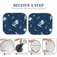 thumbnail image 6 of Kll Space Dinosaur Windshield Sun Shade 2-Piece Foldable Car Front Window Sunshade For Most Sedans Suv Truck- Small, 6 of 7