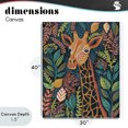 thumbnail image 4 of Stupell Industries Eclectic Exotic Leaf Pattern Giraffe Canvas Art, 30 x 40, by Lisa R Dumm, 4 of 8