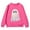 Hot Pink, variant on Kiijoy Toddler Girls Halloween Sweatshirt Cartoon Ghost Print Cute Pullover, Sizes 3-4