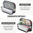 thumbnail image 5 of Standing Pencil Case with Base Large Capacity Stationery Pouch Pen Bag with Zipper for Women Men Cartoon Variety Of Fruits, 5 of 7