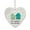 C, variant on Heart-Shaped Sea Glass Friendship Decor - Handmade Keepsake Ornament, Christmas Tree Hanging Decoration for Friends, Sisters & Loved Ones (Comes with Box)