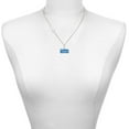 thumbnail image 2 of Delight Jewelry Silver-tone Royal Blue ''Little Sister'' with Heart - Silvertone Class of 2026 Delicate Bar Necklace, 18.75", 2 of 4