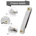 thumbnail image 5 of Thread Pitch Cutting Gauge Tool Set 55 and 60° Inch and Metric 4-48 Imperial System 55 Degrees 20Pc, 5 of 8