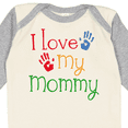 thumbnail image 4 of Inktastic I Love My Mommy Handprints Boys or Girls Long Sleeve Baby Bodysuit, 4 of 5