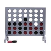 Tailgating Pros Premium Giant Four in a Row with Carrying Case - Jumbo Oversized Outdoor Yard Game - Connect Multiple Pucks in a Row to Win - Many Puck Colors Available!