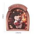 thumbnail image 3 of Linnome Wooden Mouse Hole Fridge Magnet Christmas Refrigerator Sticker Home Wall Ornament, 3 of 6