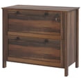 thumbnail image 1 of 2 Drawer Filing Cabinet with Lock, Brown Melamine Particleboard Office Storage Cabinet with Adjustable Rails for Letter, A4, Legal Files, Printer Stand for Home Office & Study, 1 of 7