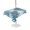 Blue Teal Palm Leaves, variant on Outdoor Tablecloth with Umbrella Hole for Patio/Picnic/Party/Camping, Navy Blue Palm Leaves Waterproof Table Cloth Round Cover Washable, Summer Botanical Tropical Leaf (Dia 60")