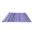 thumbnail image 2 of Ahgly Company Machine Washable Indoor Rectangle Abstract Blue Modern Area Rugs, 5' x 7', 2 of 4