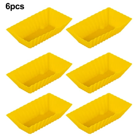 

6 X Cup Cake Silicone Baking Mould Cupcake Case Diy Bake Mold Muffin