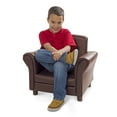 thumbnail image 2 of Melissa & Doug Brown Coffee Faux Leather Child’s Armchair (Kid’s Furniture, 23”L x 17.5”W x 18.3”H), 2 of 4