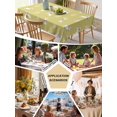 thumbnail image 5 of Yellow Spring Easter Table Cloth, Waterproof Tablecloth for Rectangle Tables, Cute Bunny Botanical Reusable Washable Fabric Table Cover for Restaurant Kitchen Dining Tables 60"x120", 5 of 9