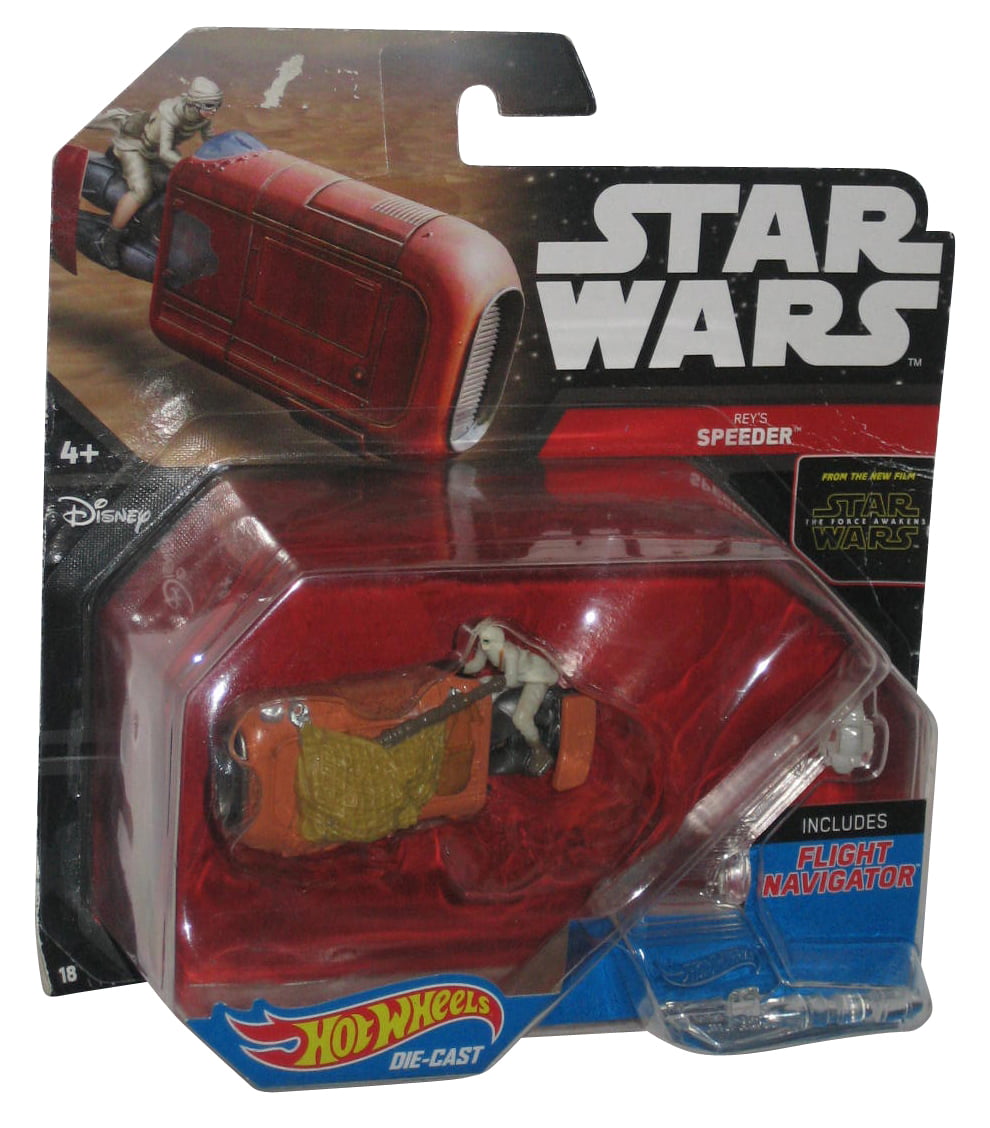 Hot Wheels Star Wars Rey's Speeder Die Cast Toy Flight Navigator Mattel