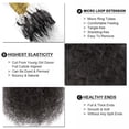 thumbnail image 5 of SEGO Micro Loop Thick Hair Extensions Remy Real Human Hair Brazilian Hair Kinky Straight 100 Strands Micro Rings Hair Extensions Natural Black, 5 of 8
