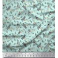 thumbnail image 1 of Soimoi Rayon Fabric Notes,Piano & Guitar Musical Instrument Print Sewing Fabric Yard 56 Inch Wide, 1 of 1