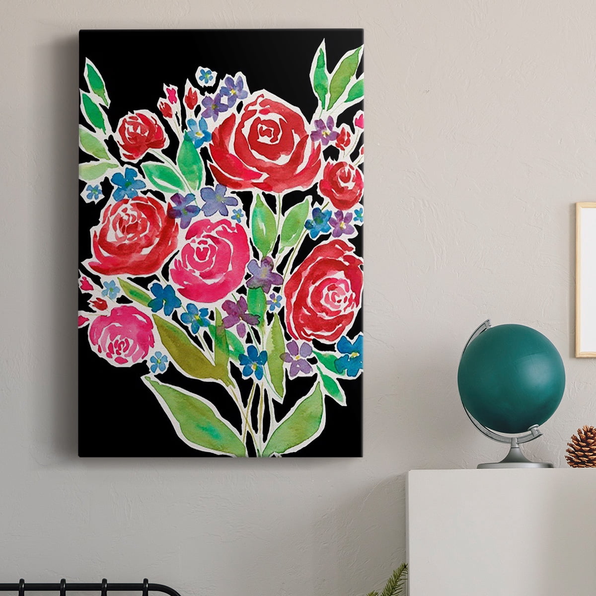 Floral Choir Bouquet Premium Gallery Wrapped Canvas - Ready to Hang