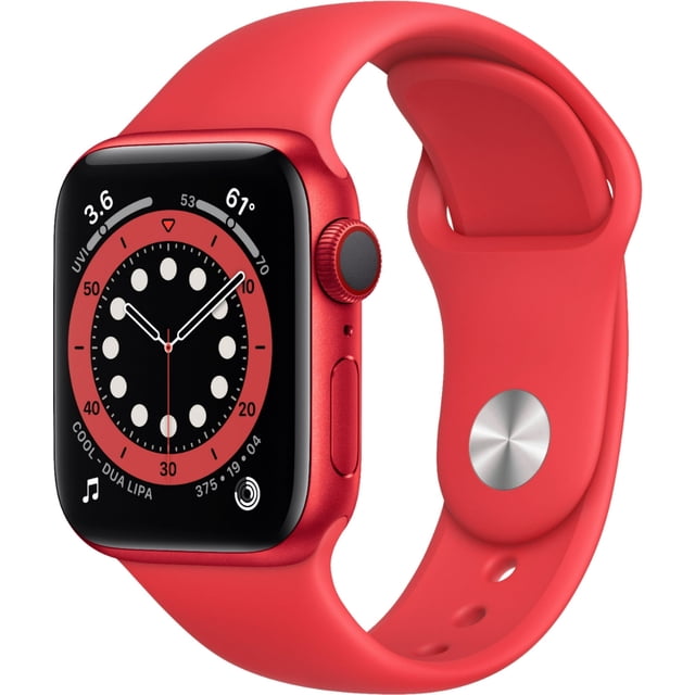 Apple Watch Serie 6 (GPS, 40 Mm) - Caja de Aluminio Rojo - Correa Deportiva Roja (Reacondicionado)