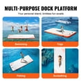 thumbnail image 4 of VEVOR Inflatable Floating Dock, 15 x 6FT Inflatable Dock Platform, Non-Slip Water Floating Dock Mat with Detachable Ladder & Portable Carrying Bag, Floating Platform Island Raft for Ocean Pool Beach, 4 of 9