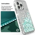 thumbnail image 4 of Shinning Diamond Liquid Designed For Apple iphone 13 Pro Max 6.7"  Case Diamond Clear, 4 of 9