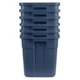 thumbnail image 6 of Rubbermaid 18 Gallon Stackable Storage Container, Dark Indigo Metallic, 6 Pack, 6 of 8