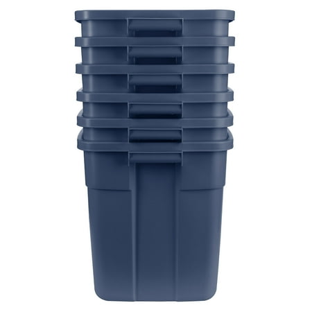 Rubbermaid Roughneck Rugged Stackable Storage Tote Container (6 Pack)