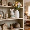 thumbnail image 6 of Easter Bunny Figurine, Resin Vase For Dried Flowers, Adorable Bunny-Shaped Home Decor With Sweater, Tabletop And Holiday Decoration, 6 of 7