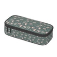 thumbnail image 2 of Uemuo Hedgehogs and Flowers Printed Large Pencil Case, Big Capacity Pencil Pouch Stationery Pen Bag, Storage High Capacity Bag Pouch Holder Box Organizer, Marker Pen Case, 2 of 9