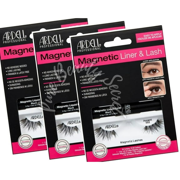 Ardell - Magnetic Liquid Liner & Lash - Accent 002 x 3