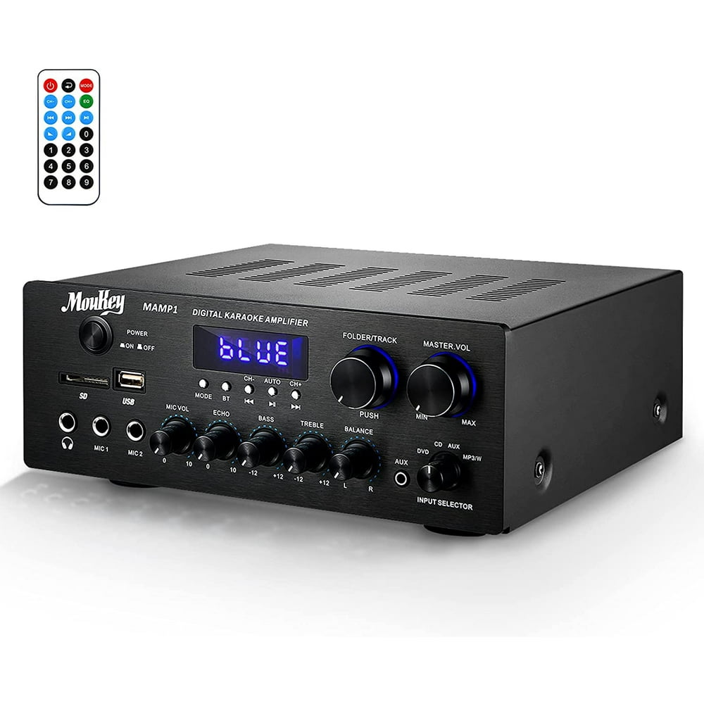 Moukey Bluetooth 5.0 Power Home Audio Amplifier 220W Dual Channel