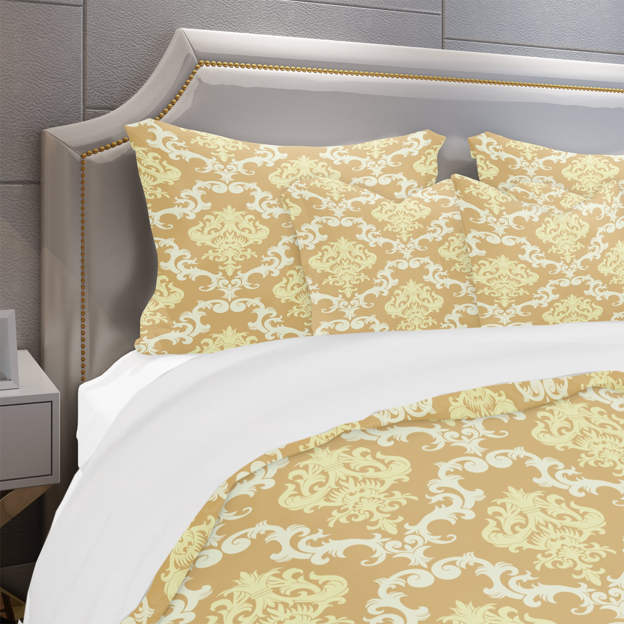 Designart 'Floral Pattern' Mid-Century Modern Duvet Cover Set