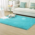 thumbnail image 5 of Flmtop Carpet Plush Slip Resistant Polyester Solid Color Door Floor Mat for Sitting Room, 5 of 9