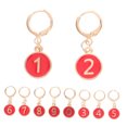 thumbnail image 6 of ETHZZLE Stitch Markers For Knitting 1 Set Red Round Small Numbered Marking Storage Craft Projects Beginners, 6 of 8