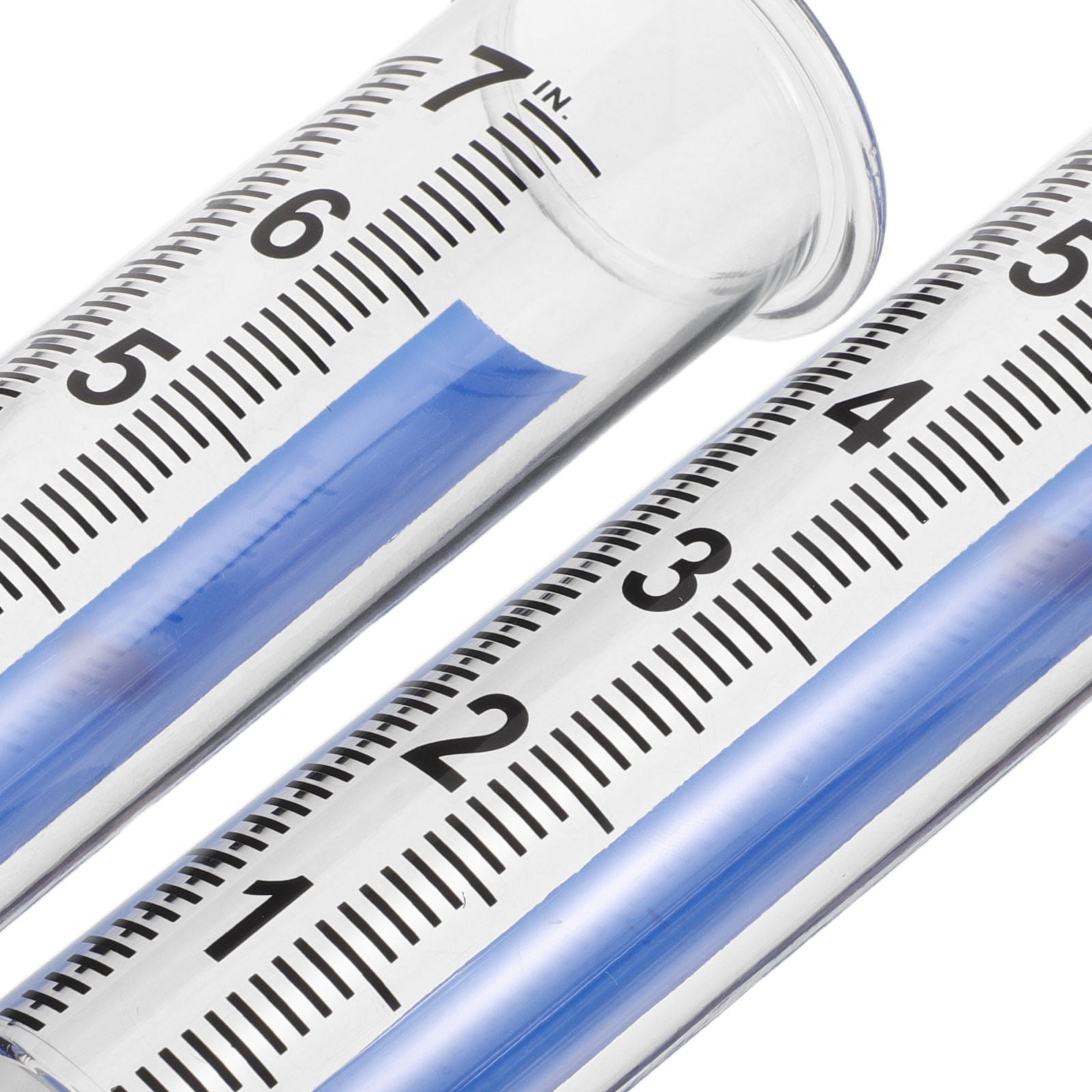 OUNONA 4Pcs Weatherproof Transparent Rain Gauge Tubes for Backyard and Greenhouse Irrigation