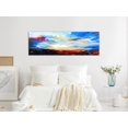 thumbnail image 2 of Tiptophomedecor Abstract Canvas Wall Art - Colourful Sky Narrow - Stretched & Framed Ready To Hang Art, 2 of 3