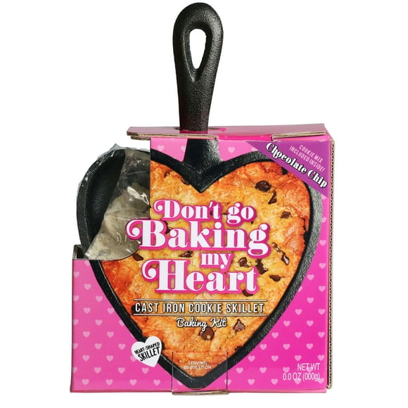 Poêle en forme de coeur de pépites de chocolat