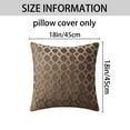 thumbnail image 6 of REGALWOVEN Throw Pillow Cover Geometric Cushion Cover Modern Zippered Pillowcase for Sofa Couch Bedroom Living Room Chair Brown 18" x 18", 6 of 6