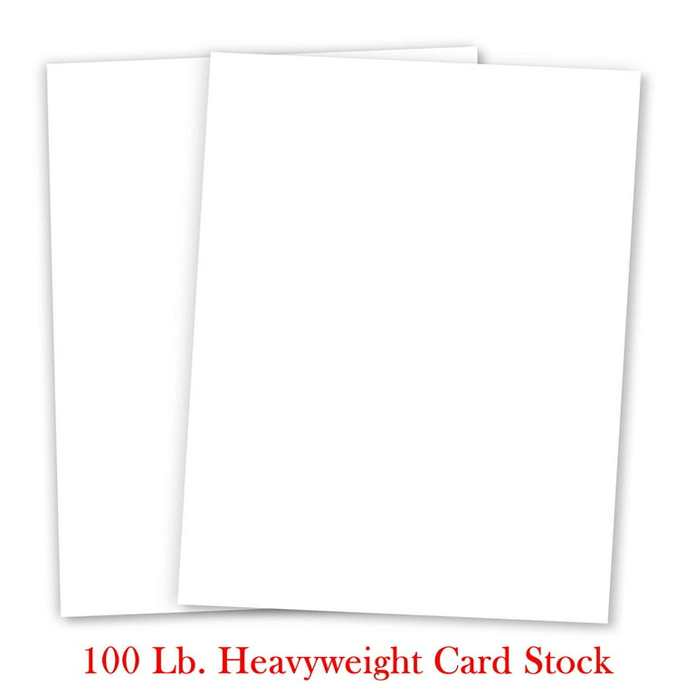  White Thick Cardstock Paper — Great for Business Cards, Arts  and Crafts, Invitations, Stationary Printing, Medium Weight 110lb Index  Cover Card Stock, 8.5 x 11