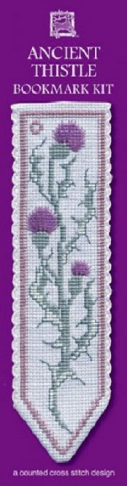 Textile Heritage Bookmark Scottish Thistle