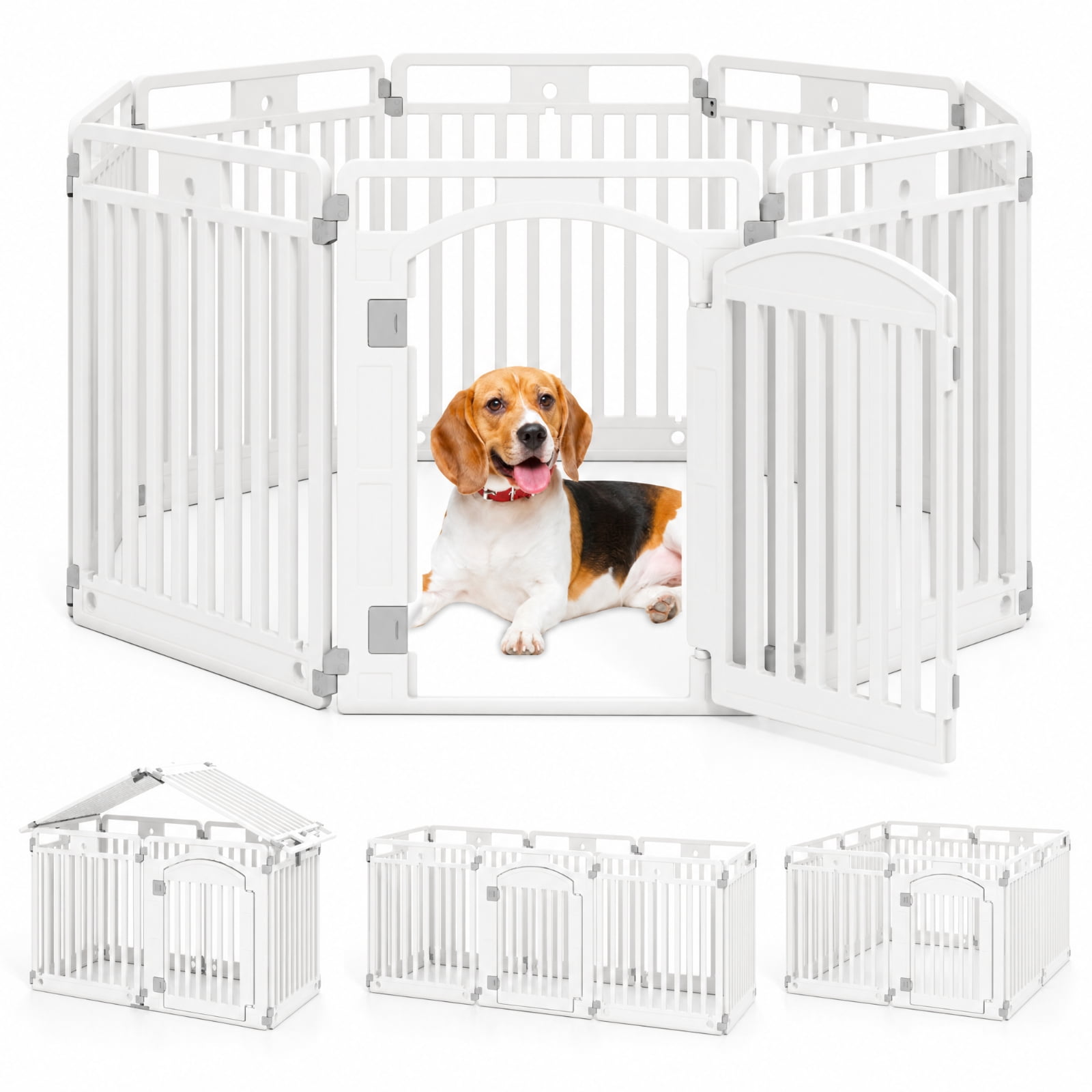 Costway, Plastic Dog Playpen, 8-Panel 32