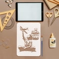 thumbnail image 3 of Boys Stencil for Painting 8.3x11.7inch Hollowed Banksy Style Template with Brush Boy Model Airplane Painting Stencil Toy Cars Stuffed Bear Stencil Banksy Theme Template for DIY colorful, 3 of 9